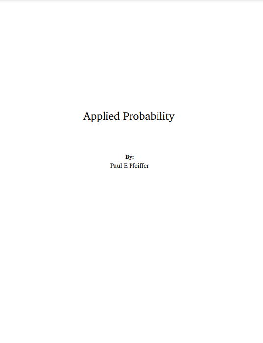 Applied Probability