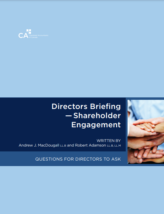 Directors Briefing — Shareholder  Engagement