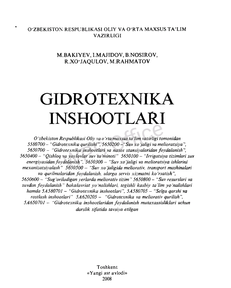 Gidrotexnika inshootlari