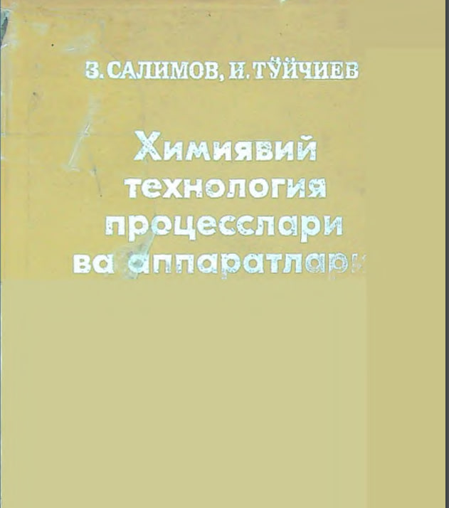 Ximiyaviy texnologiya protsesslari va apparatlari