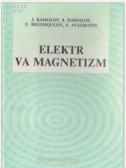 Elektr va magnetizm