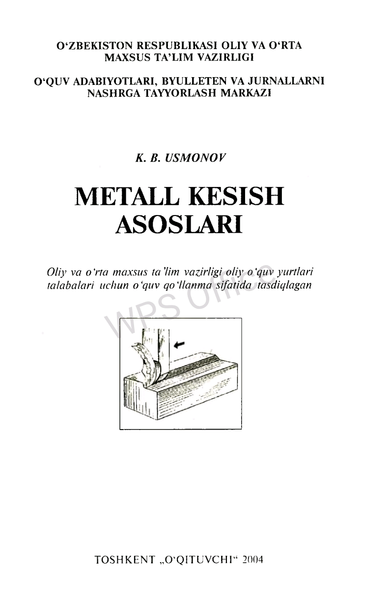Metall kesish asoslari