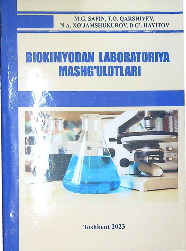 Biokimyodan labaratoriya mashg'ulotlari