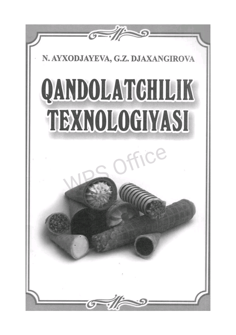 Qandolatcnilik texnologiyasi