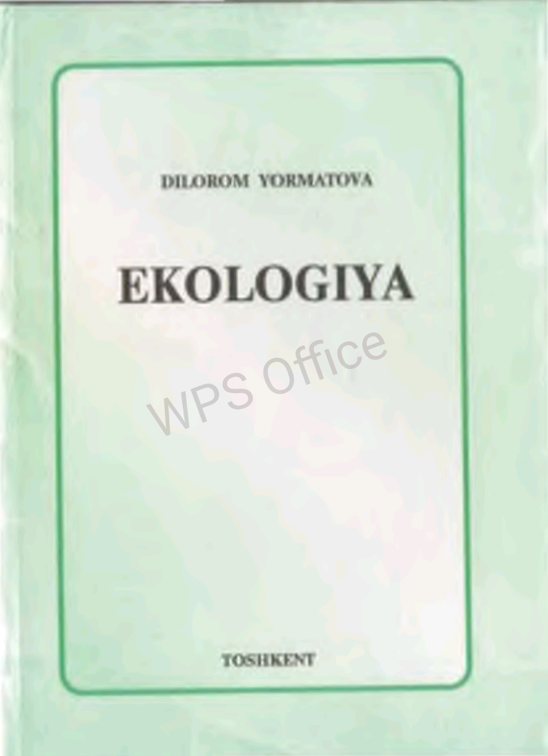 Ekologiya
