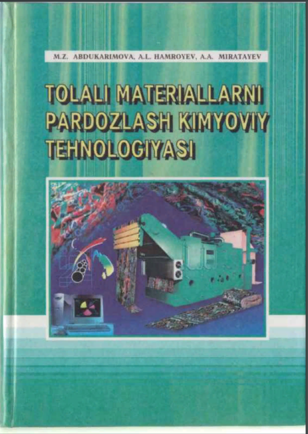 Tolali materiallarni pardozlash kimyoviy tehnologiyasi