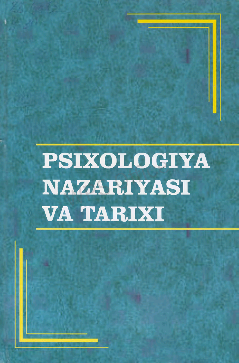Psixologiya nazariyasi va tarixi