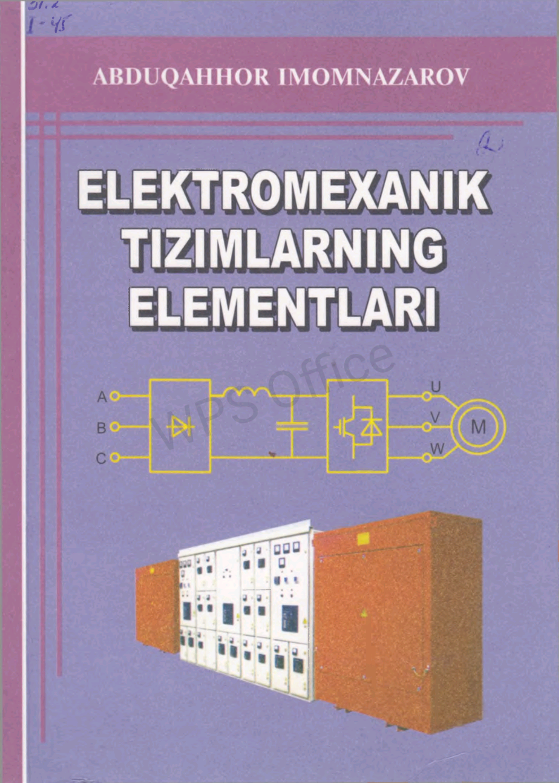 Elektromexanik tizimlarning  elementlari