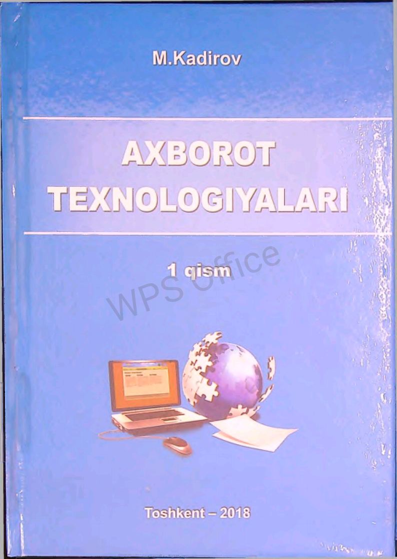 Axborot texnologiyalari 1-qism