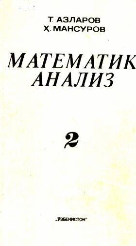 Matematik analiz 2
