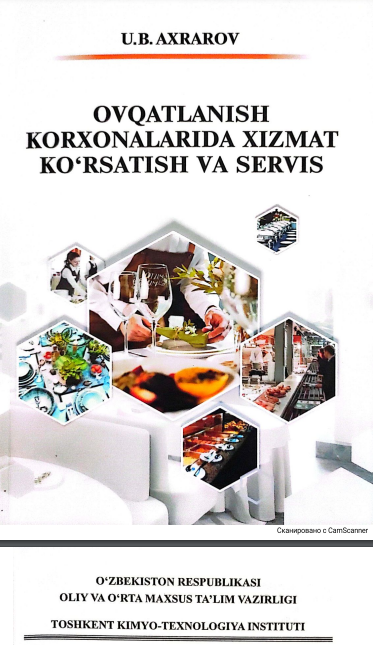 Ovqatlanish korxonalarida xizmat ko'rsatish va servis