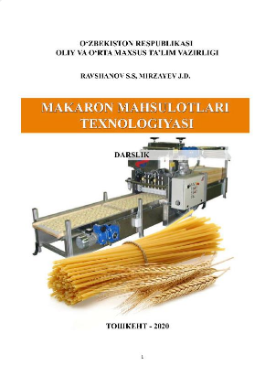 Makaron mahsulotlari texnologiyasi