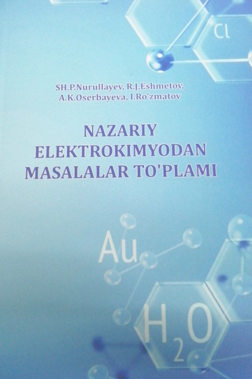 Nazariy elektrokimyodan masalalar to'plami