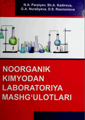 Noorganik kimyodan laboratoriya mashg'ulotlari