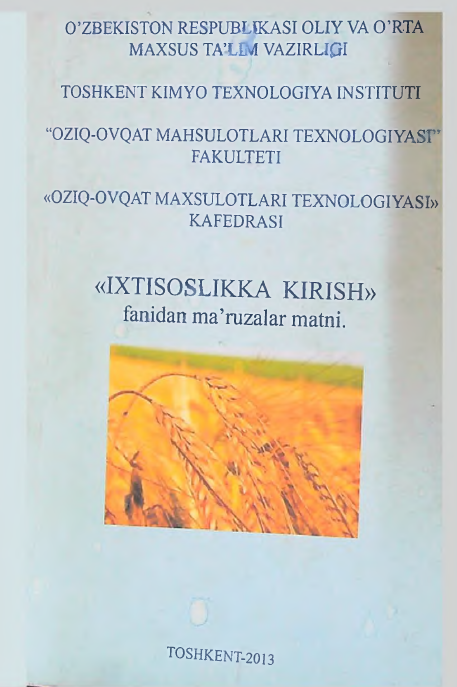 Ixtisoslikka kirish