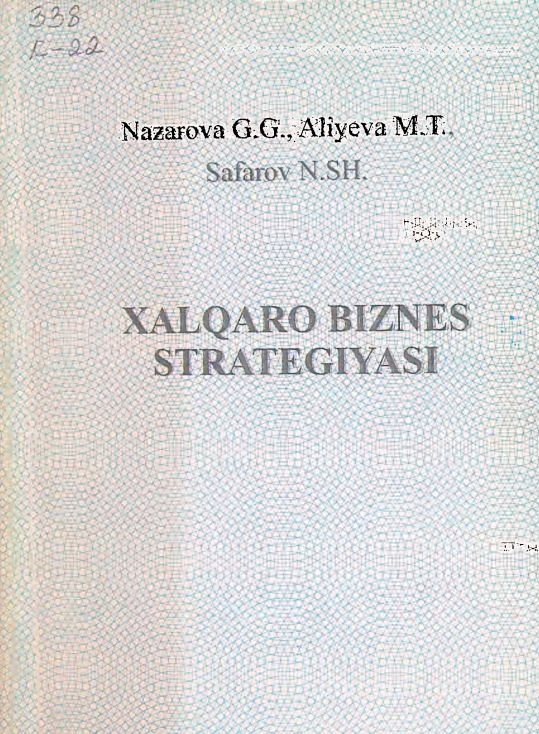 Xalqaro biznes strategiyasi