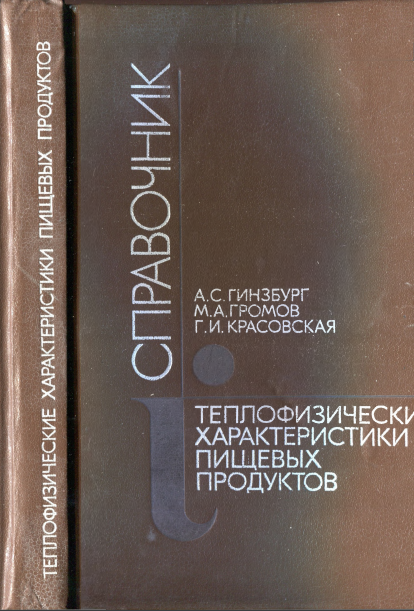 Теплофизические характеристики пищевых продуктов
