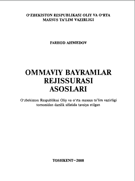 Ommaviy bayramlar rejissurasi asoslari