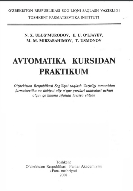 Avtamatika kursidan praktikum