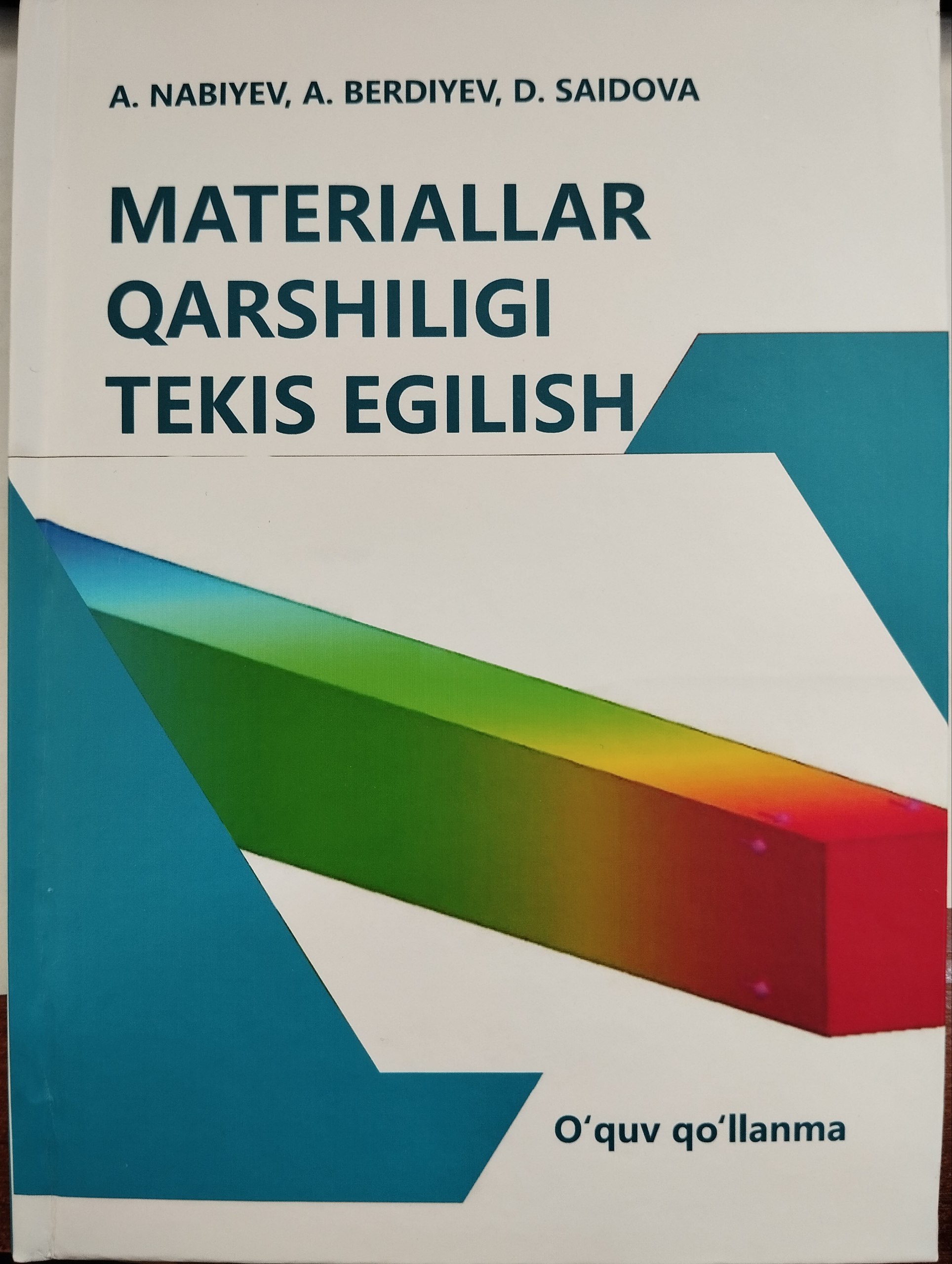 Materiallar qarshiligi tekis egilish