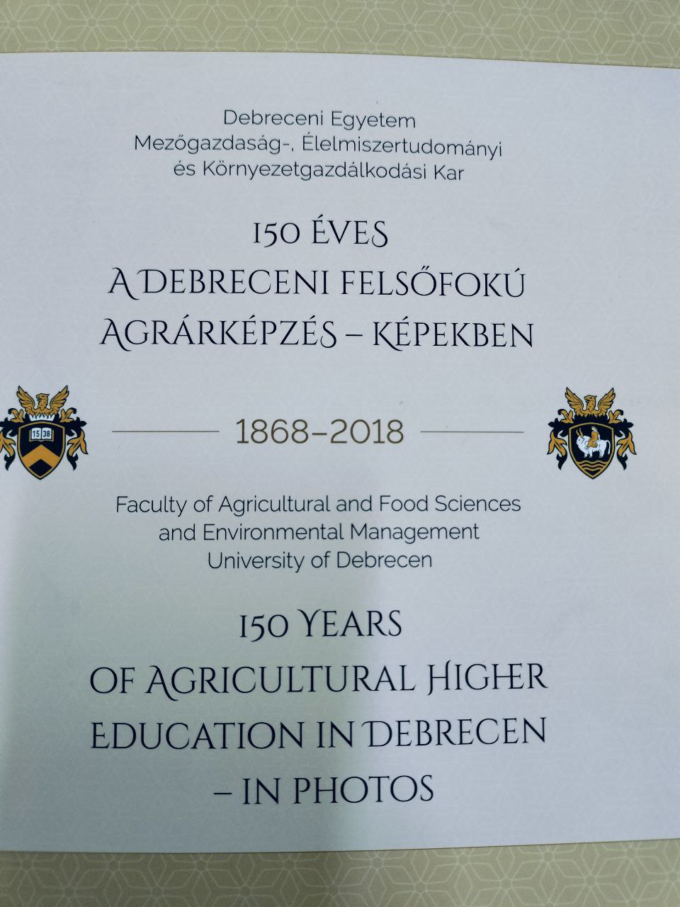 150 Eves Adebreceni felsofoku Agrarkepzes-kepekben