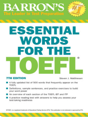Essential words for the TOEFL