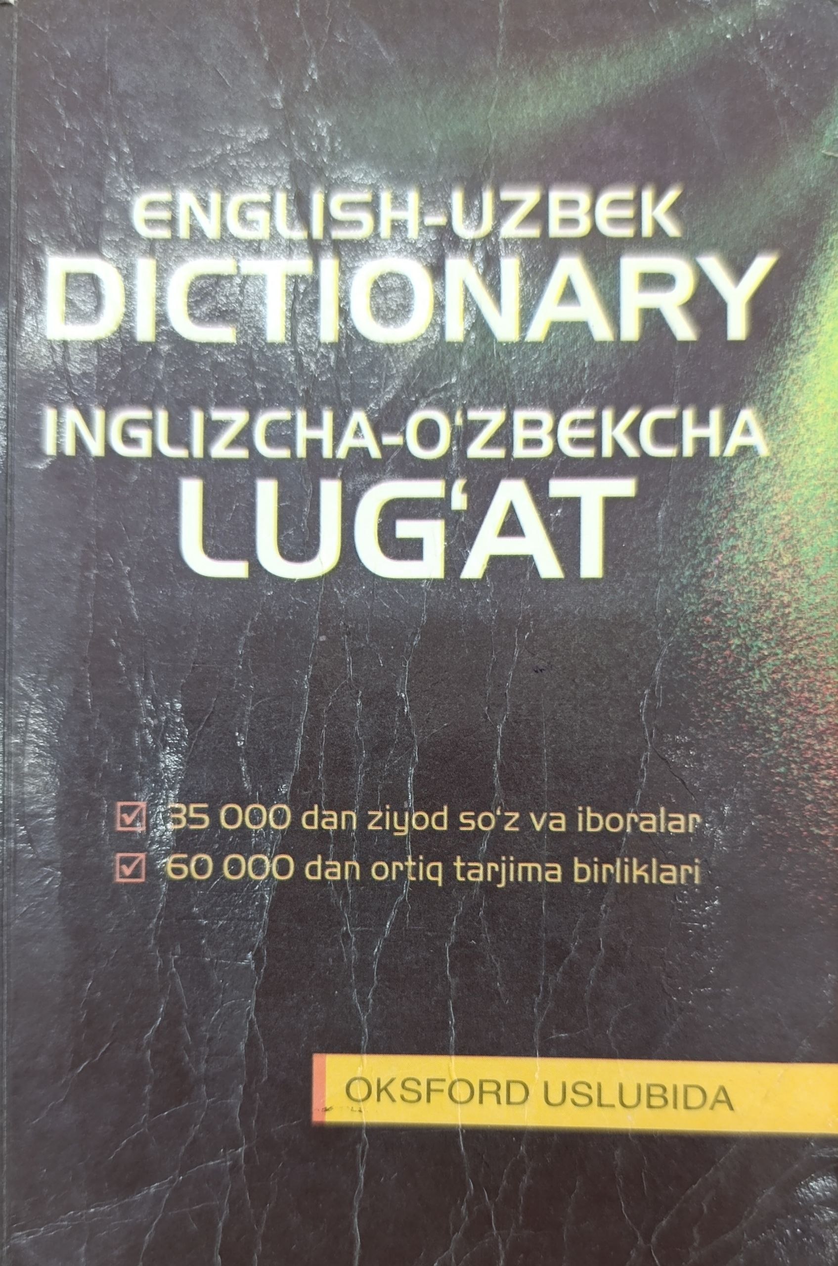 English-uzbek dictionary inglizcha-o'zbekcha lug'at