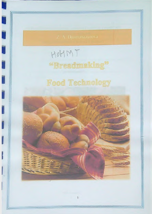 "Breadmaking"Food Technology