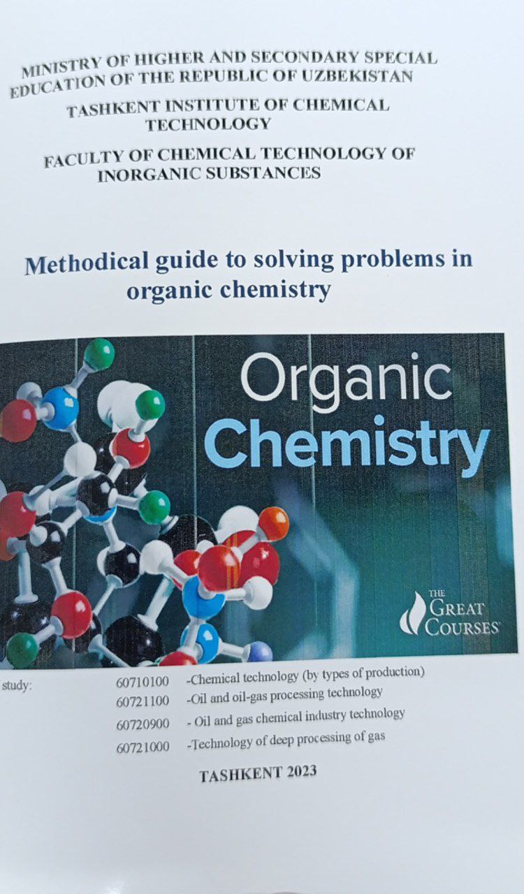 Methodical guide to solving problems in organic chemistry