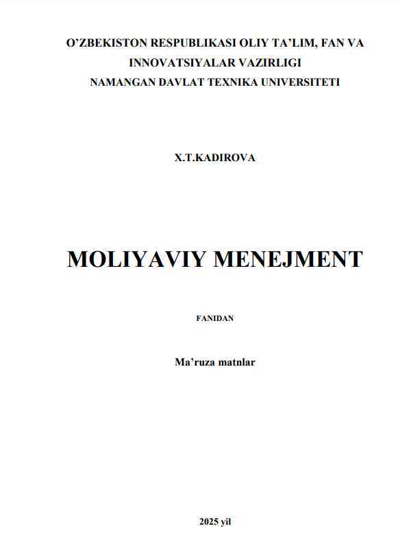 Mоliyаviy menejment