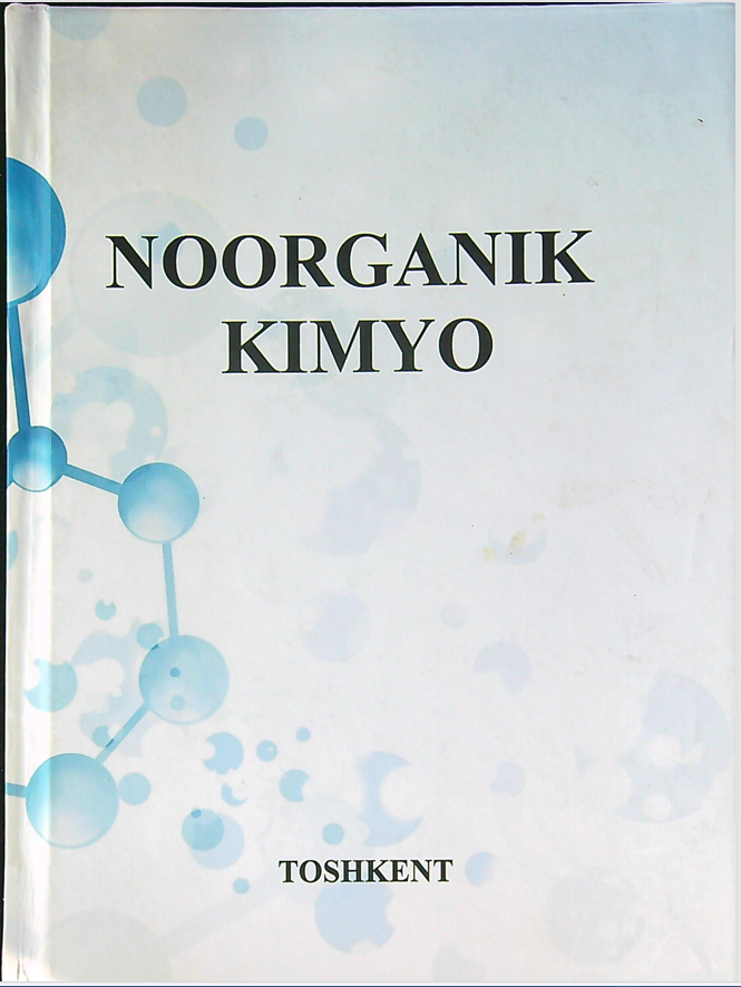 Noorganik kimyo.