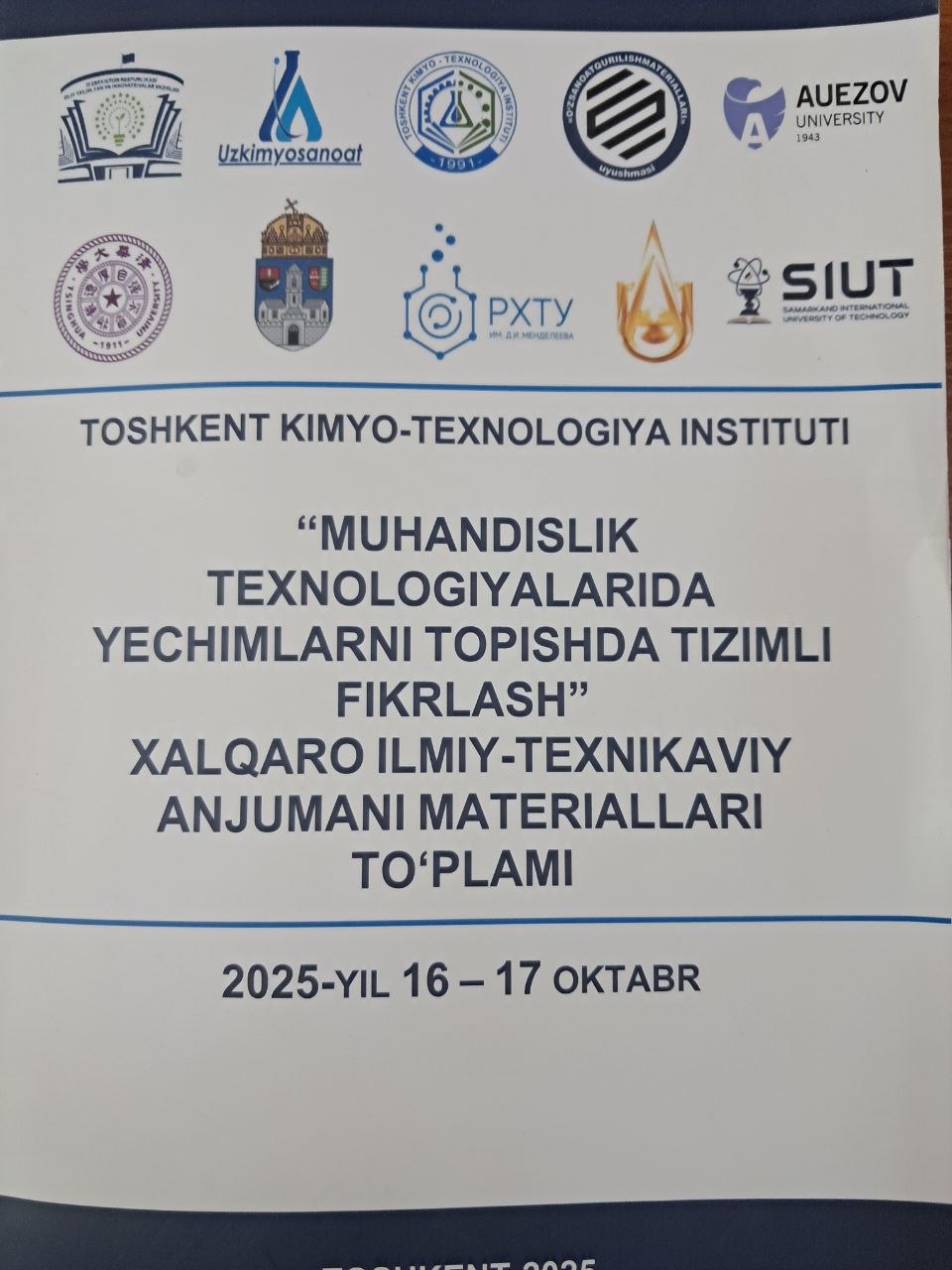 Muhandislik texnologiyalarida yechimlarni topishda tizimli fikrlash